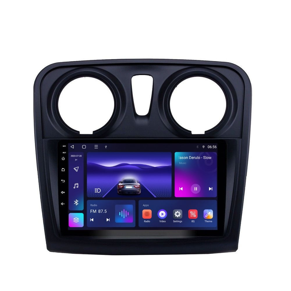 Navigatie dedicata cu Android Dacia Logan II 2012 - 2020, 4GB RAM, Radio GPS Dual Zone, Display HD IPS 9" Touchscreen, Internet Wi-Fi, Bluetooth, MirrorLink, USB