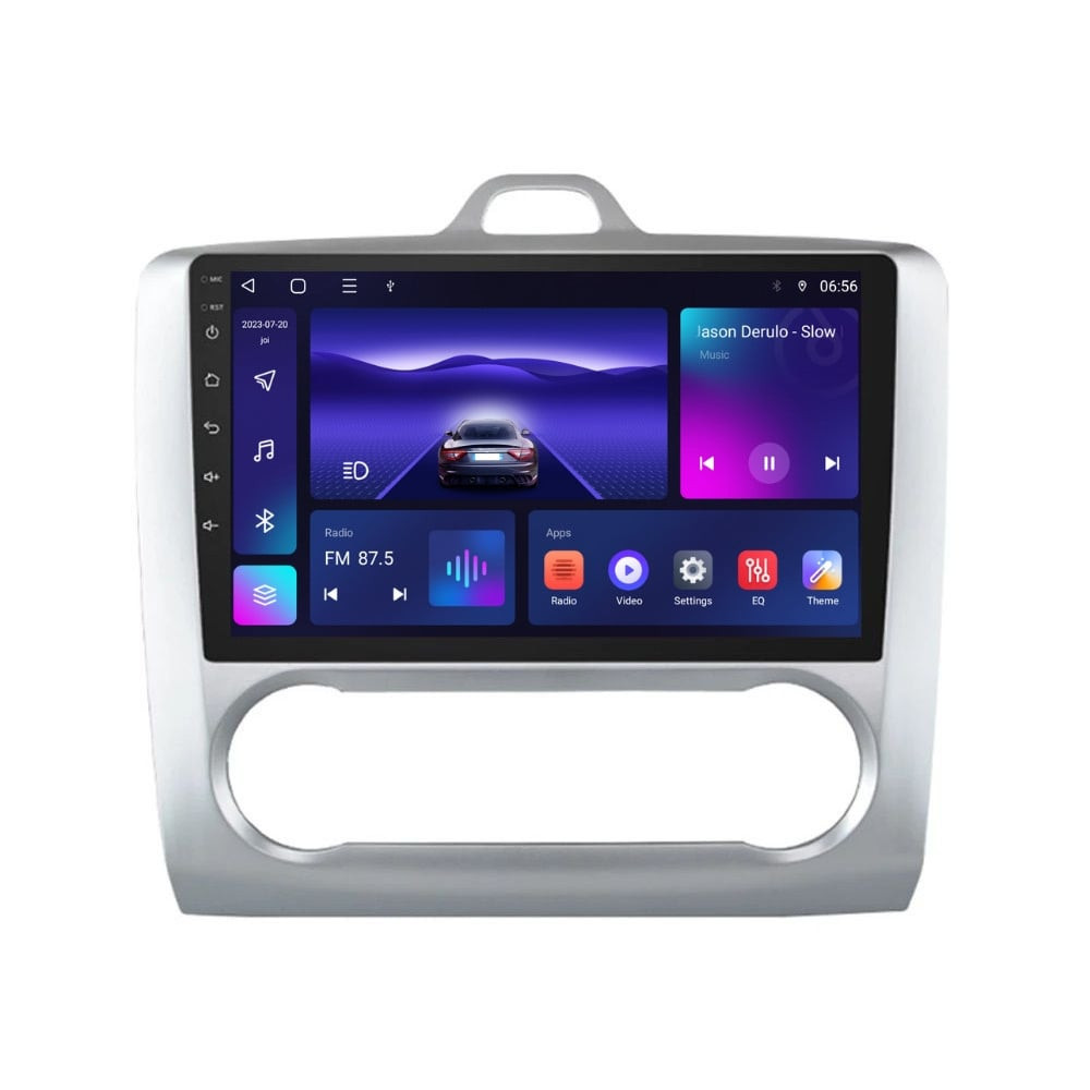 Navigatie dedicata cu Android Ford Focus II 2004 - 2011, clima automata, 4GB RAM, Radio GPS Dual Zone, Display HD IPS 9" Touchscreen, Internet Wi-Fi, Bluetooth, MirrorLink, USB