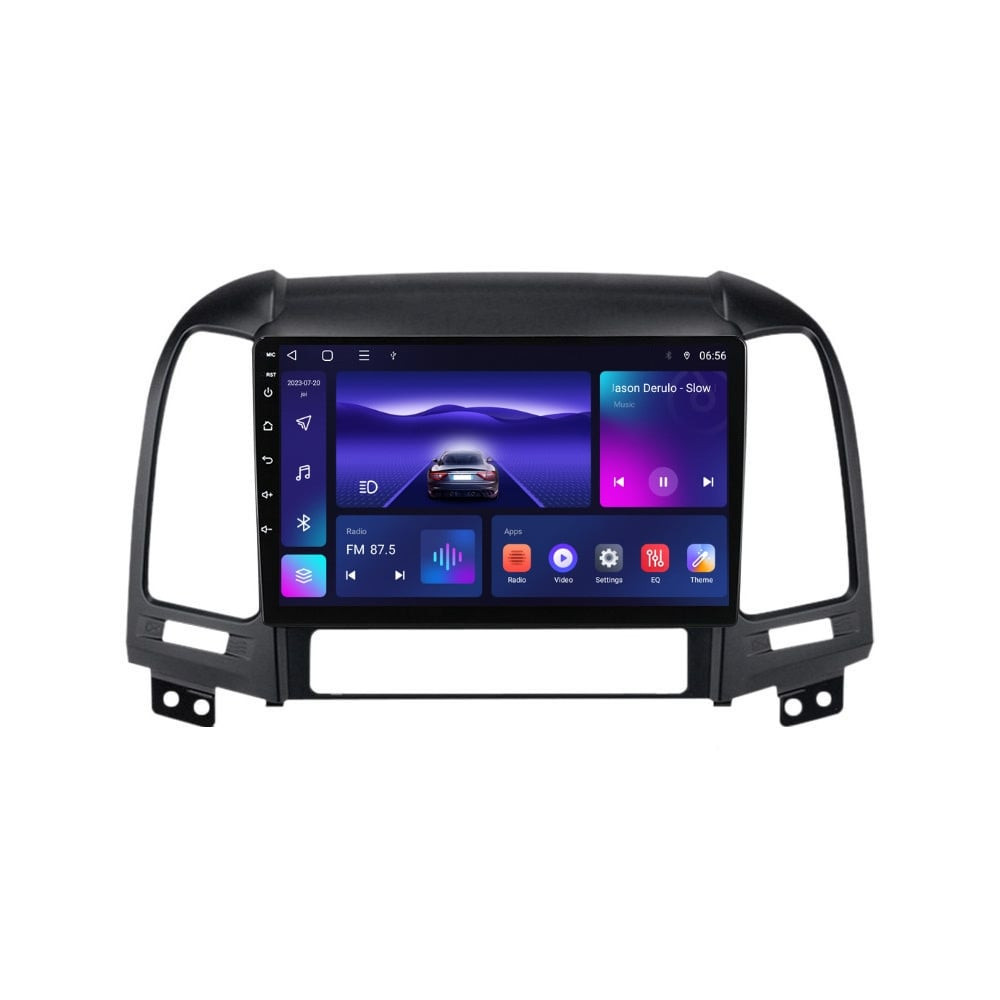 Navigatie dedicata cu Android Hyundai Santa Fe II 2006 - 2012, 4GB RAM, Radio GPS Dual Zone, Display HD IPS 9" Touchscreen, Internet Wi-Fi, Bluetooth, MirrorLink, USB