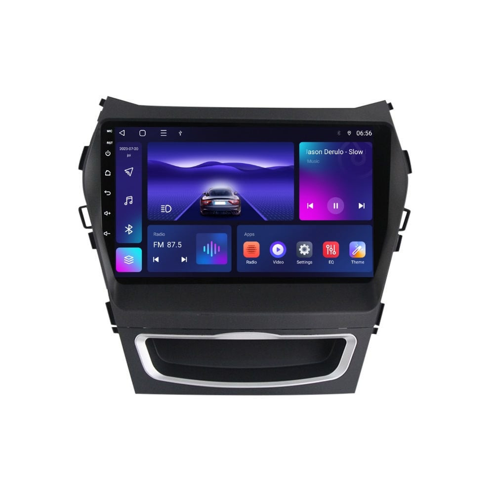 Navigatie dedicata cu Android Hyundai Santa Fe III / Grand Santa Fe 2012 - 2018, 4GB RAM, Radio GPS Dual Zone, Display HD IPS 9" Touchscreen, Internet Wi-Fi, Bluetooth, MirrorLink, USB
