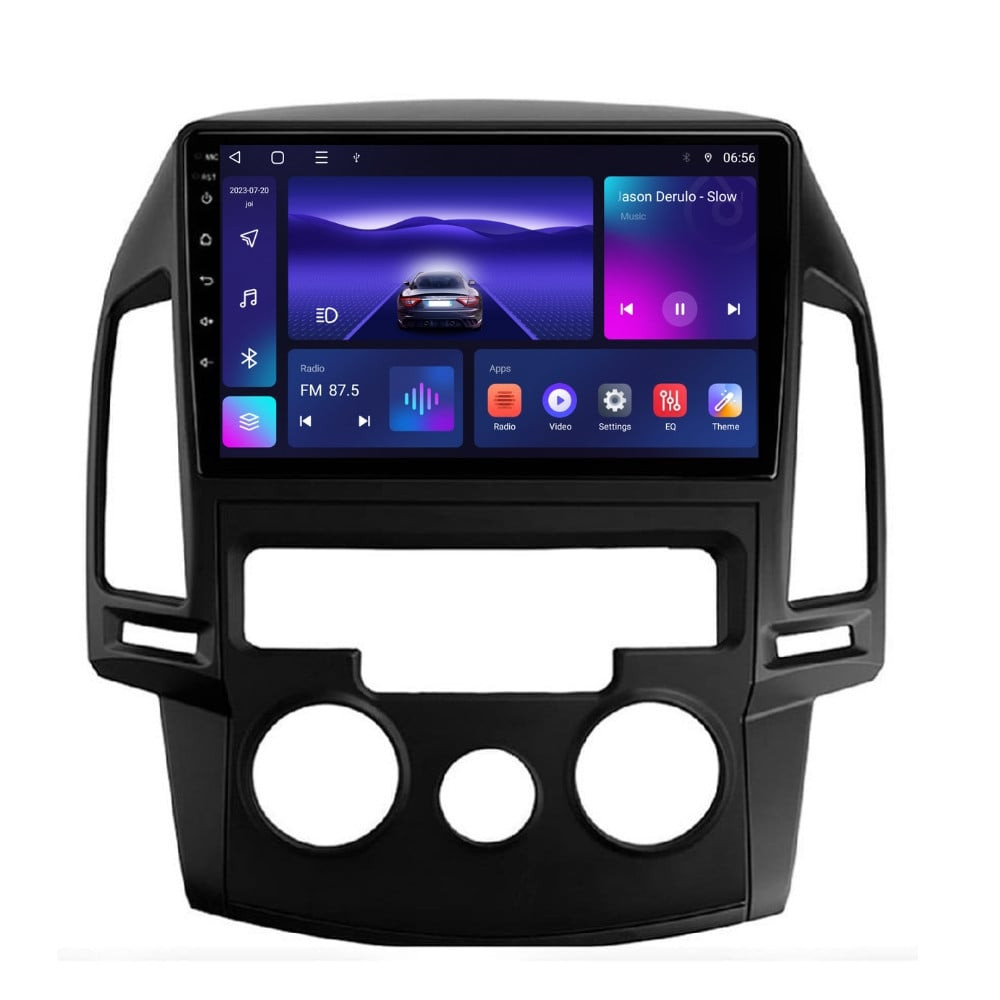 Navigatie dedicata cu Android Hyundai i30 2007 - 2012, clima manuala, 4GB RAM, Radio GPS Dual Zone, Display HD IPS 9" Touchscreen, Internet Wi-Fi, Bluetooth, MirrorLink, USB