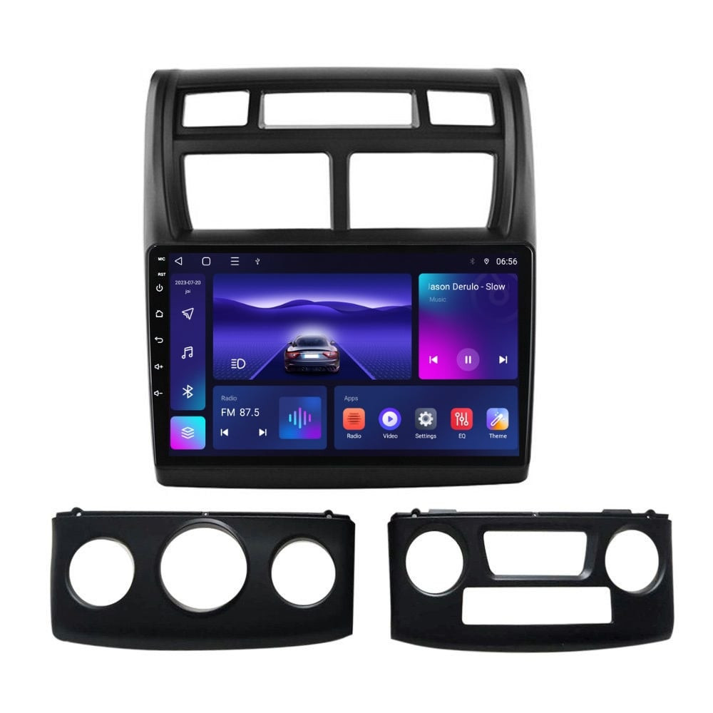 Navigatie dedicata cu Android KIA Sportage 2004 - 2010, 4GB RAM, Radio GPS Dual Zone, Display HD IPS 9" Touchscreen, Internet Wi-Fi, Bluetooth, MirrorLink, USB