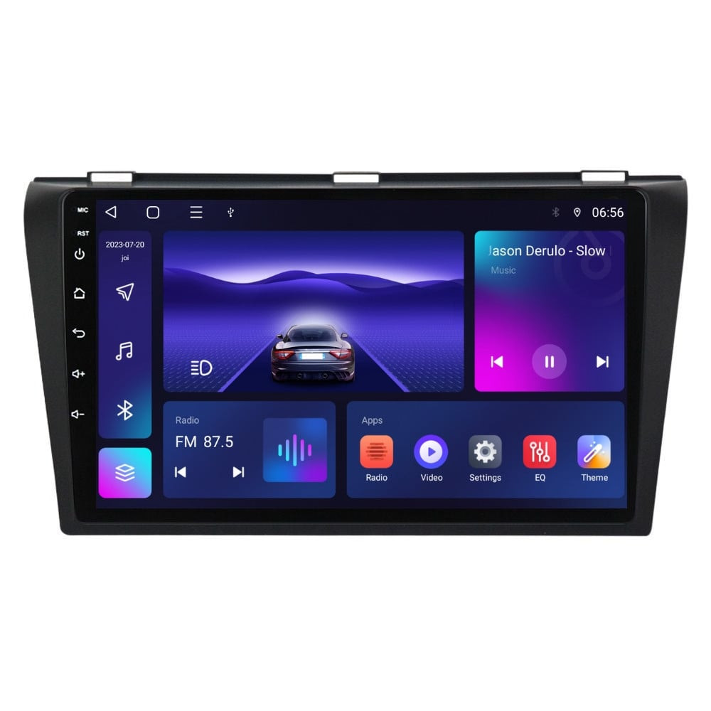 Navigatie dedicata cu Android Mazda 3 2003 - 2009, 4GB RAM, Radio GPS Dual Zone, Display HD IPS 9" Touchscreen, Internet Wi-Fi, Bluetooth, MirrorLink, USB