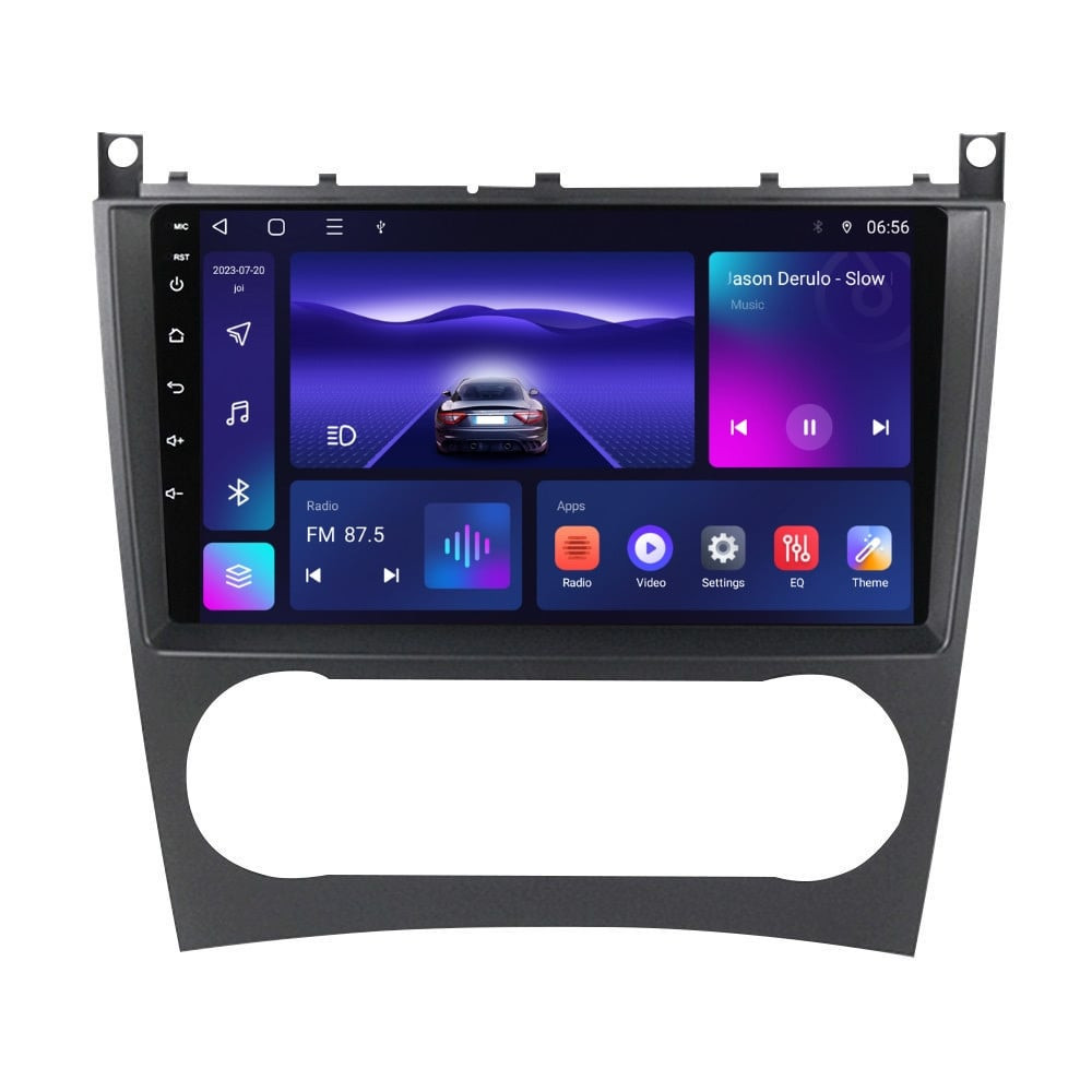 Navigatie dedicata cu Android Mercedes CLK C209 2005 - 2010, 4GB RAM, Radio GPS Dual Zone, Display HD IPS 9" Touchscreen, Internet Wi-Fi, Bluetooth, MirrorLink, USB
