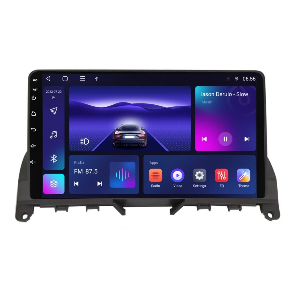 Navigatie dedicata cu Android Mercedes C-Class W204 2007 - 2011, 4GB RAM, Radio GPS Dual Zone, Display HD IPS 9" Touchscreen, Internet Wi-Fi, Bluetooth, MirrorLink, USB