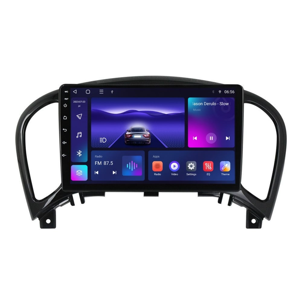 Navigatie dedicata cu Android Nissan Juke 2010 - 2019, 4GB RAM, Radio GPS Dual Zone, Display HD IPS 9" Touchscreen, Internet Wi-Fi, Bluetooth, MirrorLink, USB