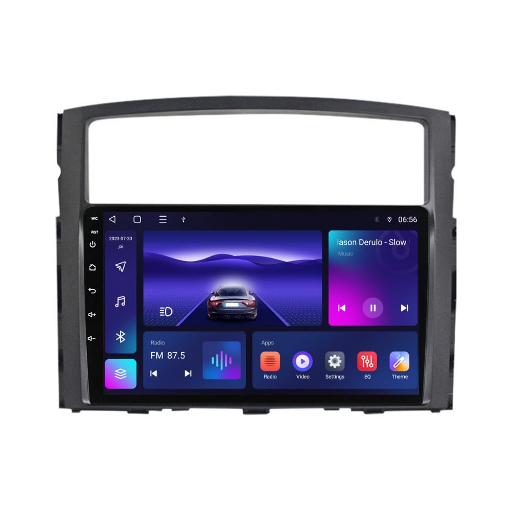 Navigatie dedicata cu Android Mitsubishi Pajero IV 2006 - 2018, 4GB RAM, Radio GPS Dual Zone, Display HD IPS 9" Touchscreen, Internet Wi-Fi, Bluetooth, MirrorLink, USB