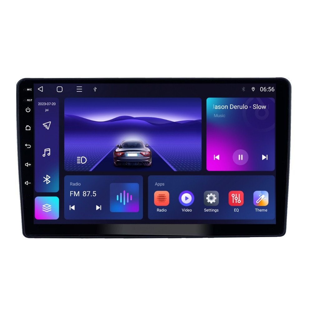 Navigatie dedicata cu Android Peugeot 307 2000 - 2013, 4GB RAM, Radio GPS Dual Zone, Display HD IPS 9" Touchscreen, Internet Wi-Fi, Bluetooth, MirrorLink, USB