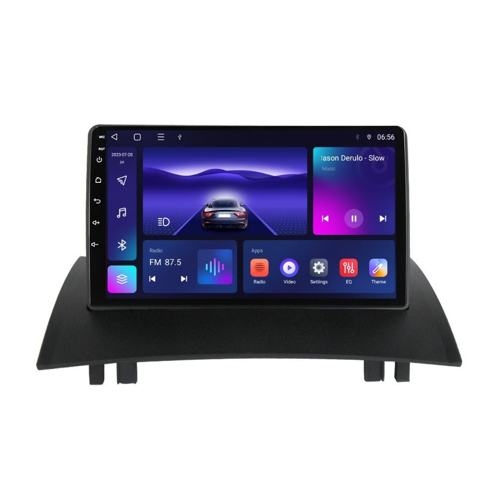 Navigatie dedicata cu Android Renault Megane II 2001 - 2009, 4GB RAM, Radio GPS Dual Zone, Display HD IPS 9" Touchscreen, Internet Wi-Fi, Bluetooth, MirrorLink, USB