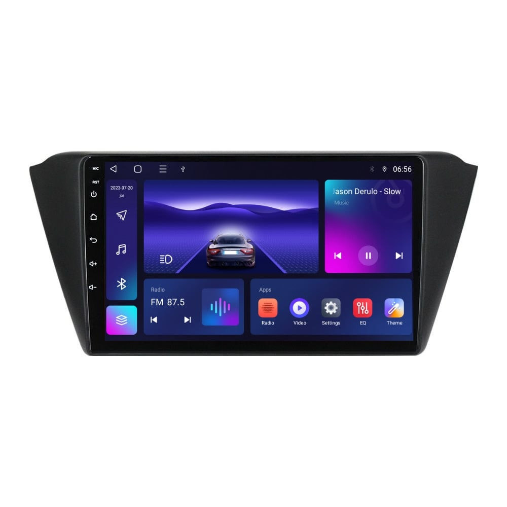 Navigatie dedicata cu Android Skoda Fabia III 2014 - 2021, 4GB RAM, Radio GPS Dual Zone, Display HD IPS 9" Touchscreen, Internet Wi-Fi, Bluetooth, MirrorLink, USB