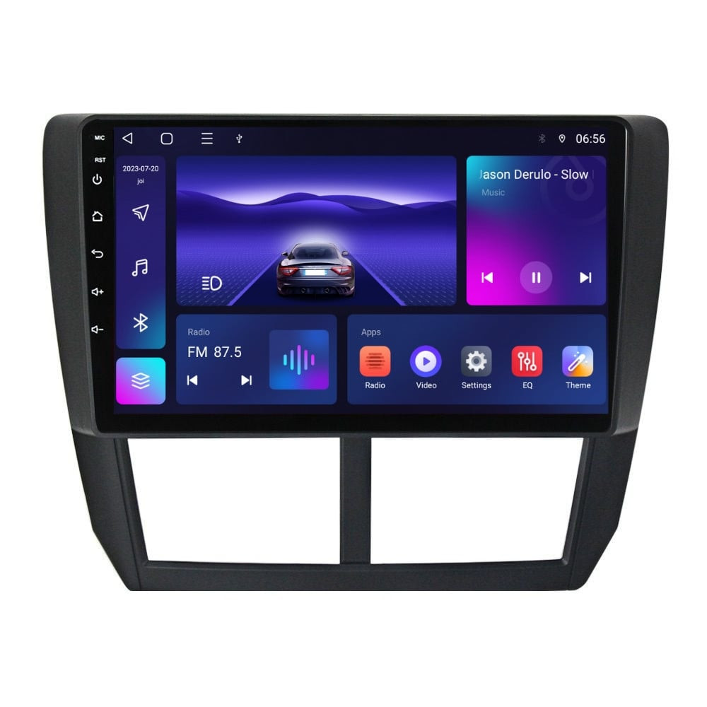 Navigatie dedicata cu Android Subaru Impreza / XV / WRX 2007 - 2014, 4GB RAM, Radio GPS Dual Zone, Display HD IPS 9" Touchscreen, Internet Wi-Fi, Bluetooth, MirrorLink, USB