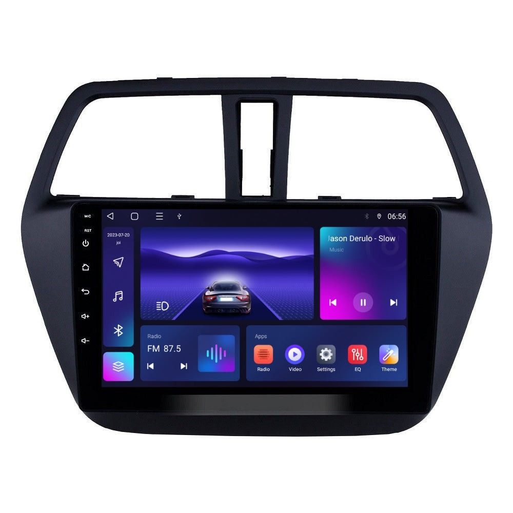 Navigatie dedicata cu Android Suzuki SX4 S-Cross dupa 2013, 4GB RAM, Radio GPS Dual Zone, Display HD IPS 9" Touchscreen, Internet Wi-Fi, Bluetooth, MirrorLink, USB