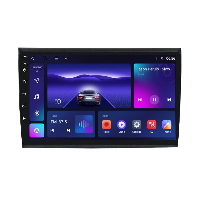 Navigatie dedicata cu Android Fiat Bravo 2007 - 2016, 4GB RAM, Radio GPS Dual Zone, Display HD IPS 9" Touchscreen, Internet Wi-Fi, Bluetooth, MirrorLink, USB