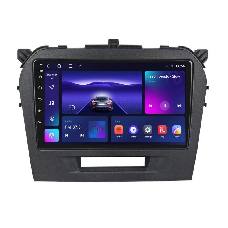 Navigatie dedicata cu Android Suzuki Vitara dupa 2015, 4GB RAM, Radio GPS Dual Zone, Display HD IPS 9" Touchscreen, Internet Wi-Fi, Bluetooth, MirrorLink, USB