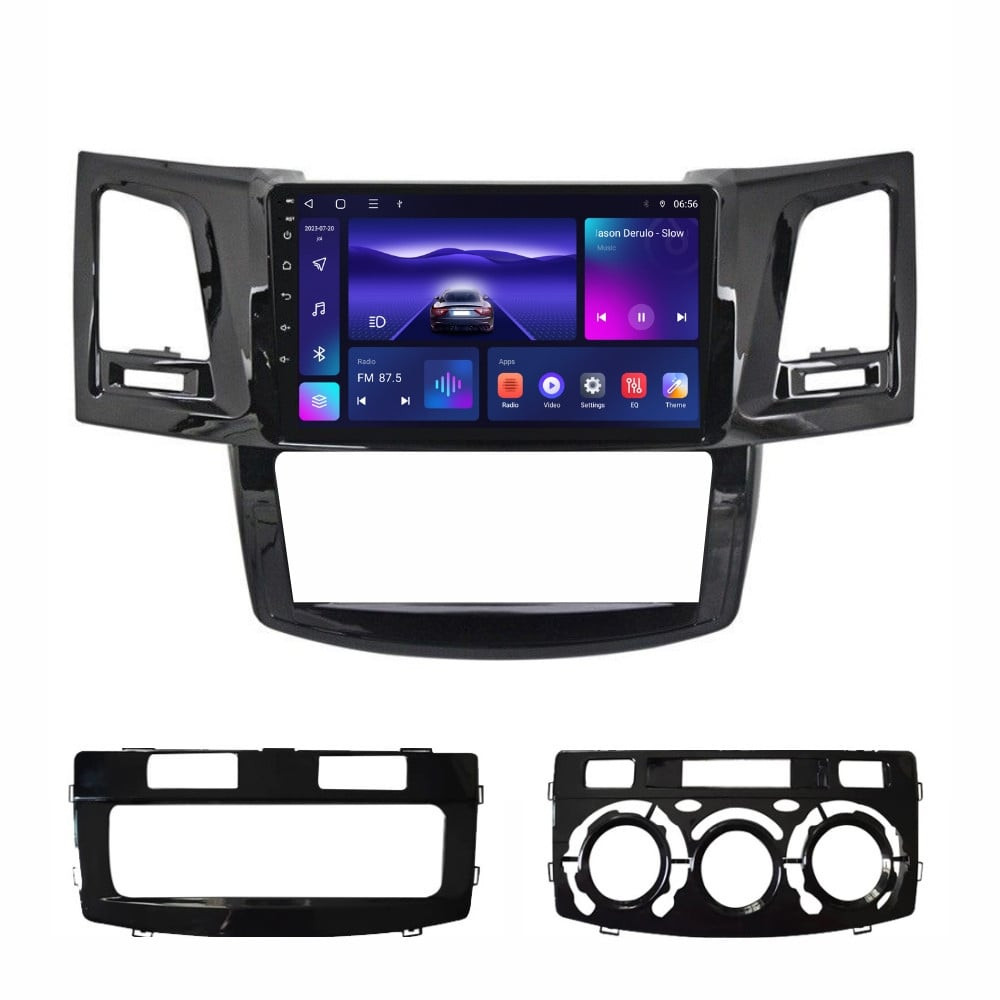 Navigatie dedicata cu Android Toyota Hilux VII 2004 - 2015, 4GB RAM, Radio GPS Dual Zone, Display HD IPS 9" Touchscreen, Internet Wi-Fi, Bluetooth, MirrorLink, USB