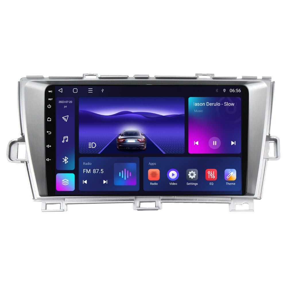 Navigatie dedicata cu Android Toyota Prius 2009 - 2015, 4GB RAM, Radio GPS Dual Zone, Display HD IPS 9" Touchscreen, Internet Wi-Fi, Bluetooth, MirrorLink, USB