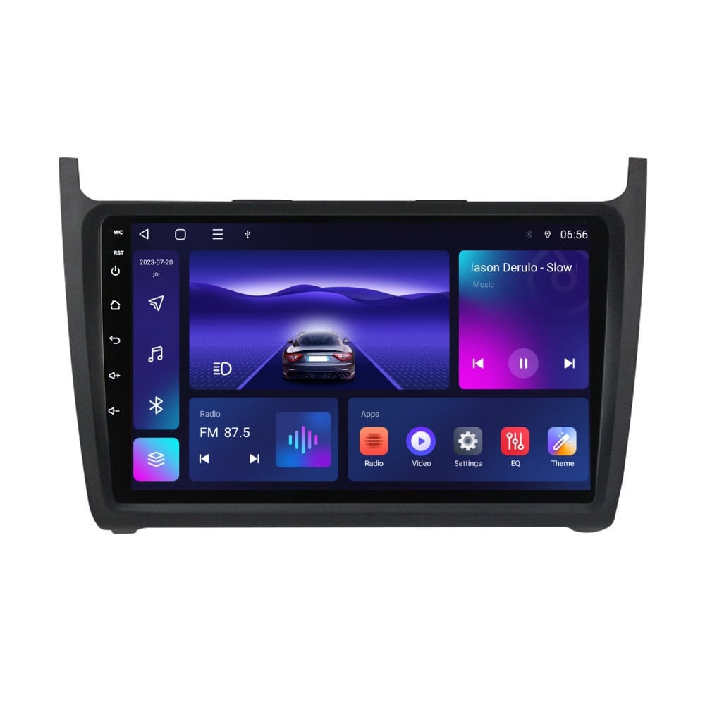 Navigatie dedicata cu Android VW Polo 6R 2009 - 2018, 4GB RAM, Radio GPS Dual Zone, Display HD IPS 9" Touchscreen, Internet Wi-Fi, Bluetooth, MirrorLink, USB