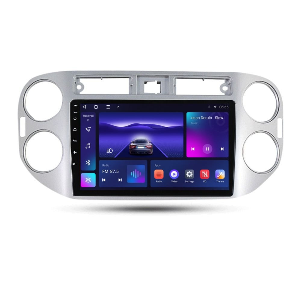 Navigatie dedicata cu Android VW Tiguan I 2007 - 2012, 4GB RAM, Radio GPS Dual Zone, Display HD IPS 9" Touchscreen, Internet Wi-Fi, Bluetooth, MirrorLink, USB