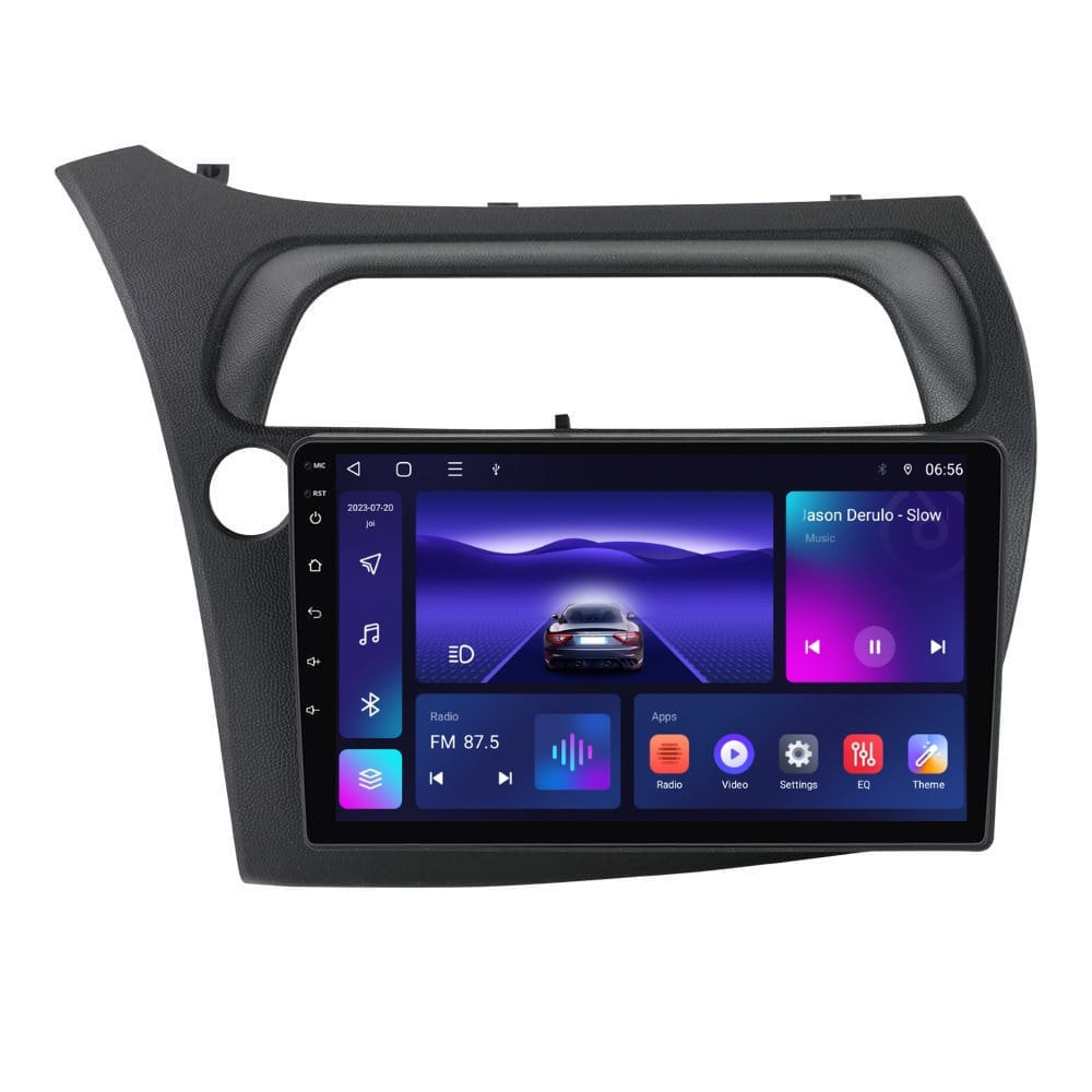 Navigatie dedicata cu Android Honda Civic VIII Hatchback 2006 - 2011, 4GB RAM, Radio GPS Dual Zone, Display HD IPS 9" Touchscreen, Internet Wi-Fi, Bluetooth, MirrorLink, USB
