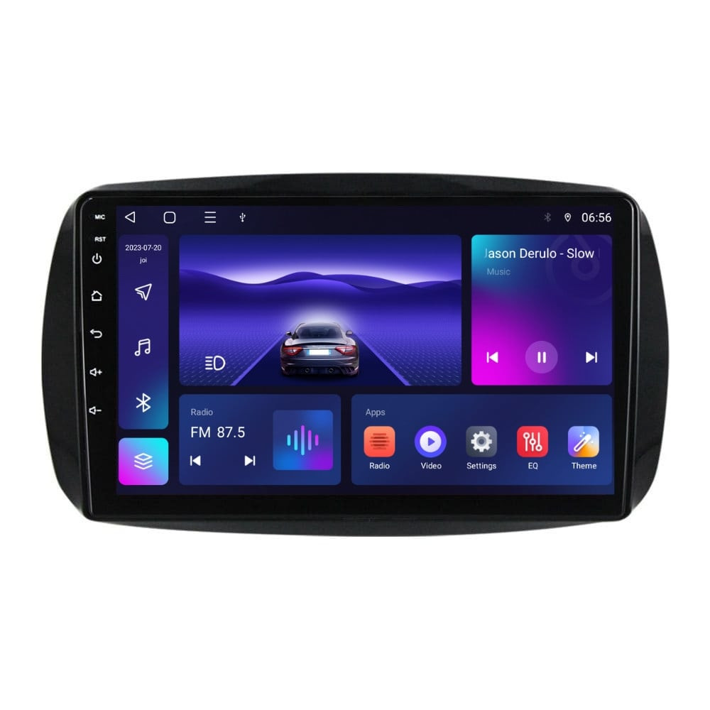Navigatie dedicata cu Android Smart Forfour dupa 2014, 4GB RAM, Radio GPS Dual Zone, Display HD IPS 9" Touchscreen, Internet Wi-Fi, Bluetooth, MirrorLink, USB