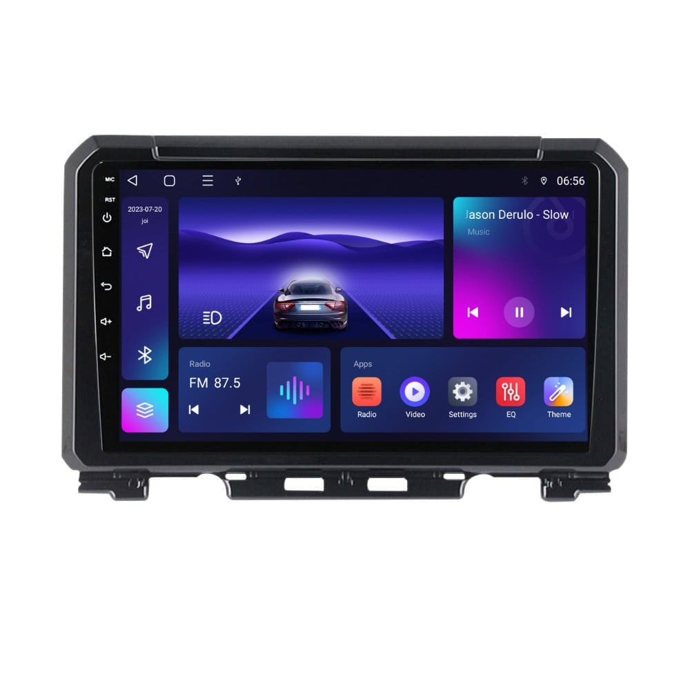 Navigatie dedicata cu Android Suzuki Jimny dupa 2018, 4GB RAM, Radio GPS Dual Zone, Display HD IPS 9" Touchscreen, Internet Wi-Fi, Bluetooth, MirrorLink, USB