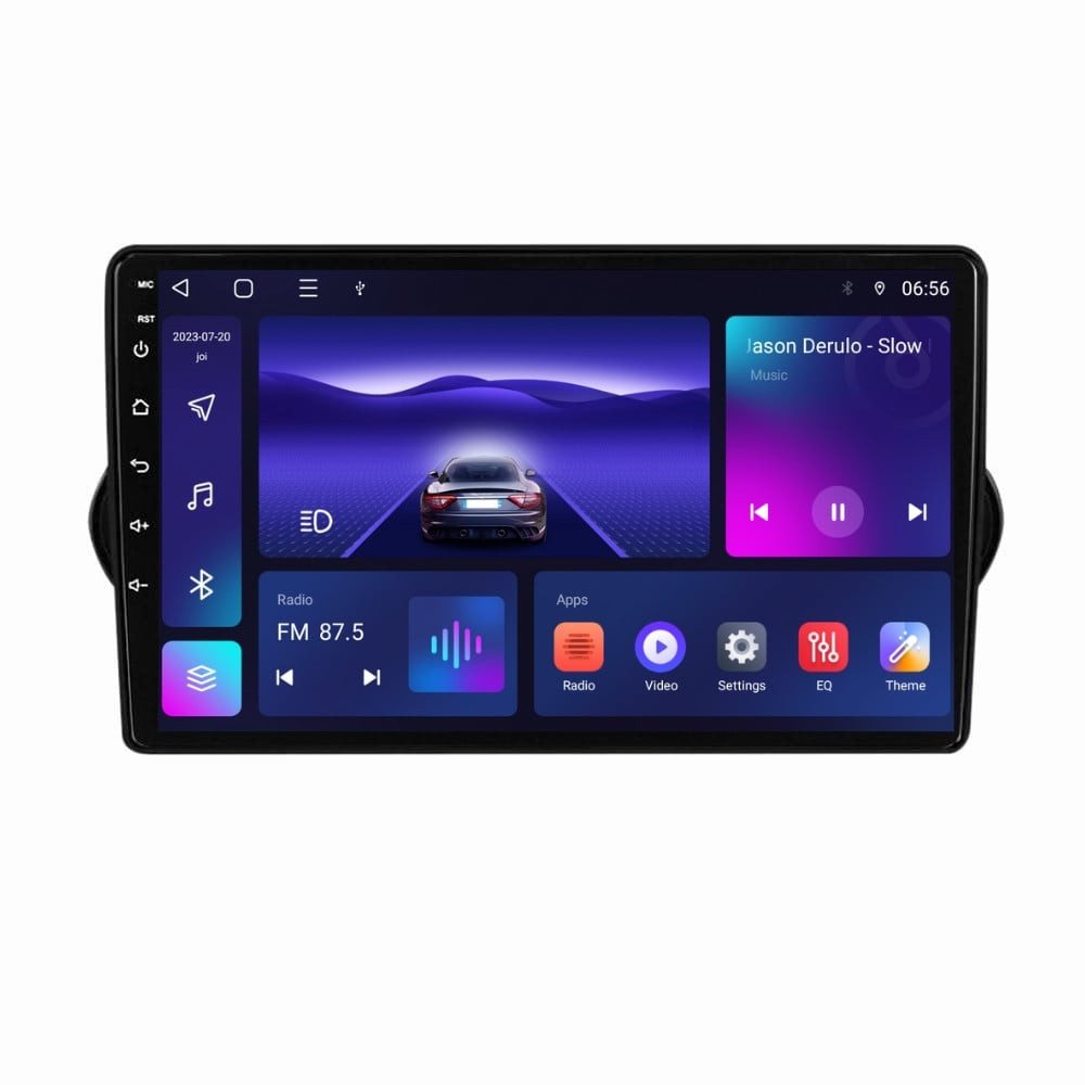 Navigatie dedicata cu Android Fiat Tipo dupa 2015, 4GB RAM, Radio GPS Dual Zone, Display HD IPS 9" Touchscreen, Internet Wi-Fi, Bluetooth, MirrorLink, USB