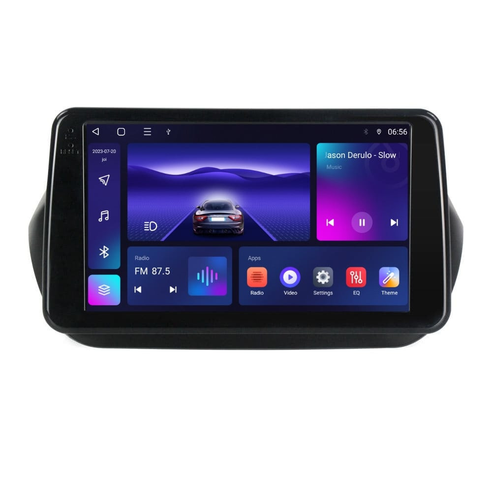 Navigatie dedicata cu Android Fiat Qubo 2008 - 2019, 4GB RAM, Radio GPS Dual Zone, Display HD IPS 9" Touchscreen, Internet Wi-Fi, Bluetooth, MirrorLink, USB