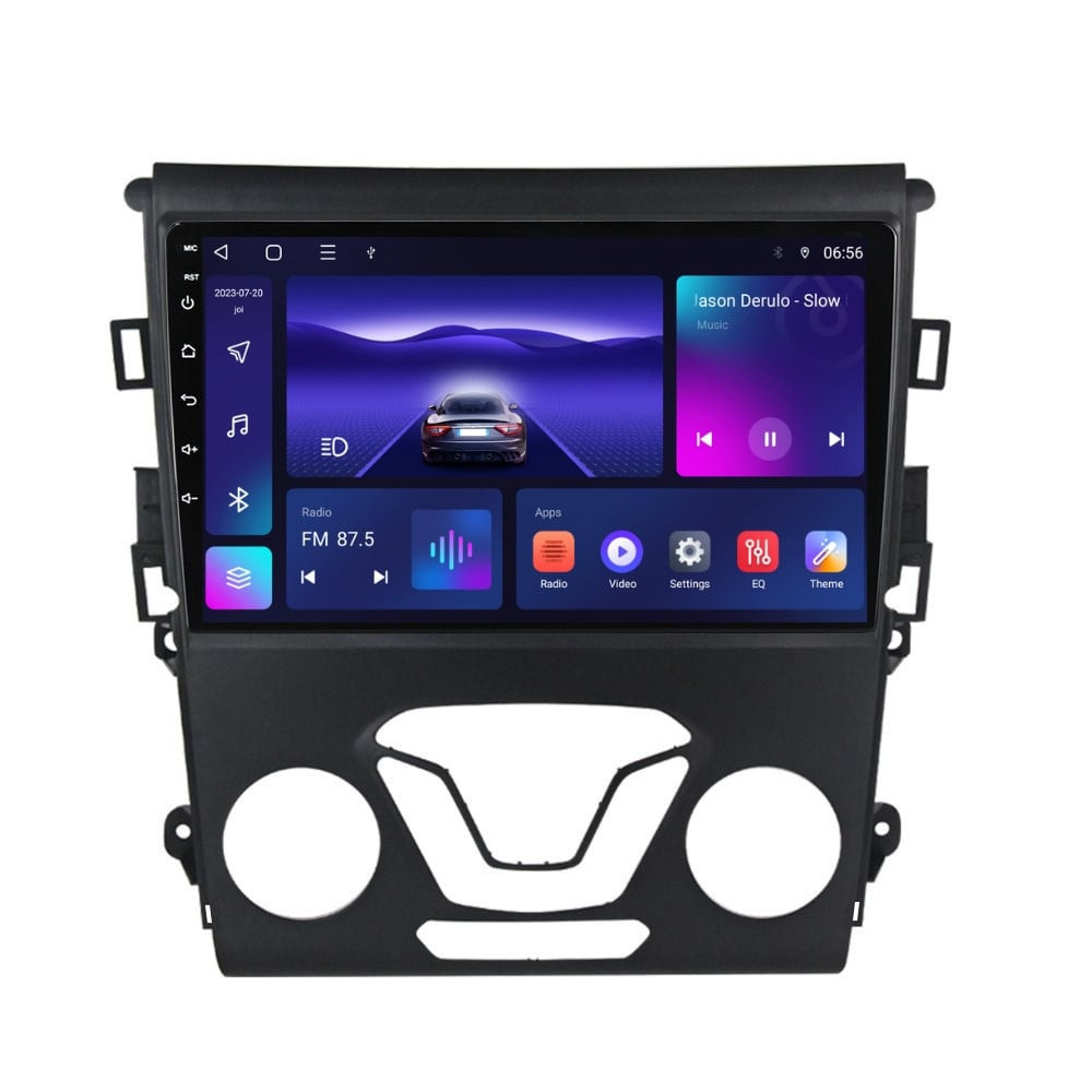 Navigatie dedicata cu Android Ford Mondeo V dupa 2014 fara navigatie originala, 4GB RAM, Radio GPS Dual Zone, Display HD IPS 9" Touchscreen, Internet Wi-Fi, Bluetooth, MirrorLink, USB