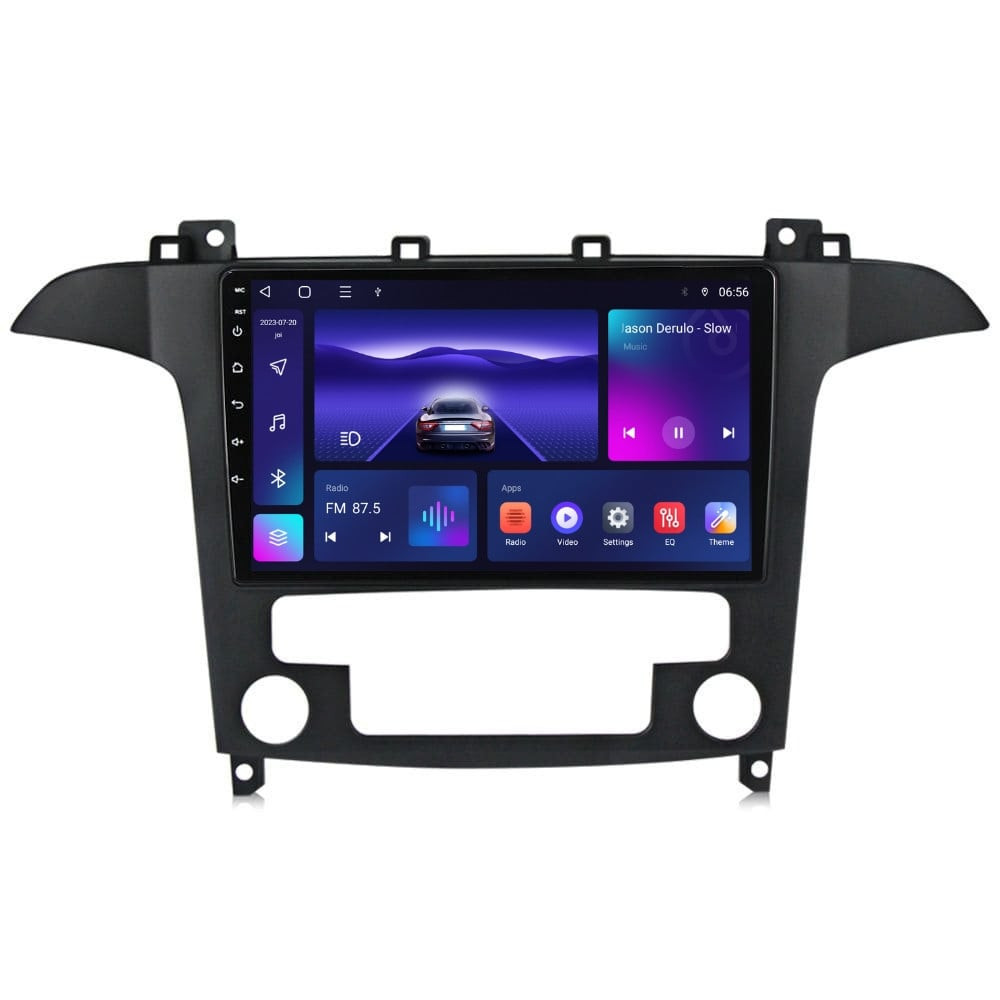 Navigatie dedicata cu Android Ford S-Max I / Galaxy II 2006 - 2015, clima automata, 4GB RAM, Radio GPS Dual Zone, Display HD IPS 9" Touchscreen, Internet Wi-Fi, Bluetooth, MirrorLink, USB
