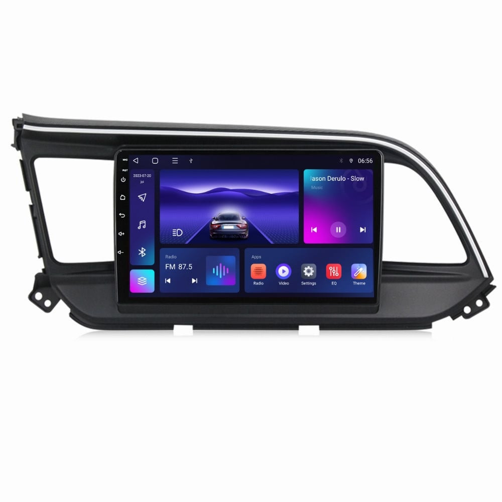 Navigatie dedicata cu Android Hyundai Elantra VI 2019 - 2020, 4GB RAM, Radio GPS Dual Zone, Display HD IPS 9" Touchscreen, Internet Wi-Fi, Bluetooth, MirrorLink, USB