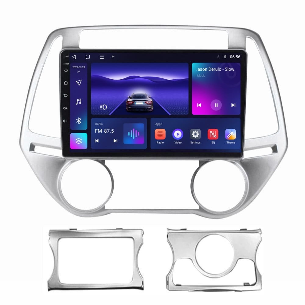 Navigatie dedicata cu Android Hyundai i20 2012 - 2014, 4GB RAM, Radio GPS Dual Zone, Display HD IPS 9" Touchscreen, Internet Wi-Fi, Bluetooth, MirrorLink, USB