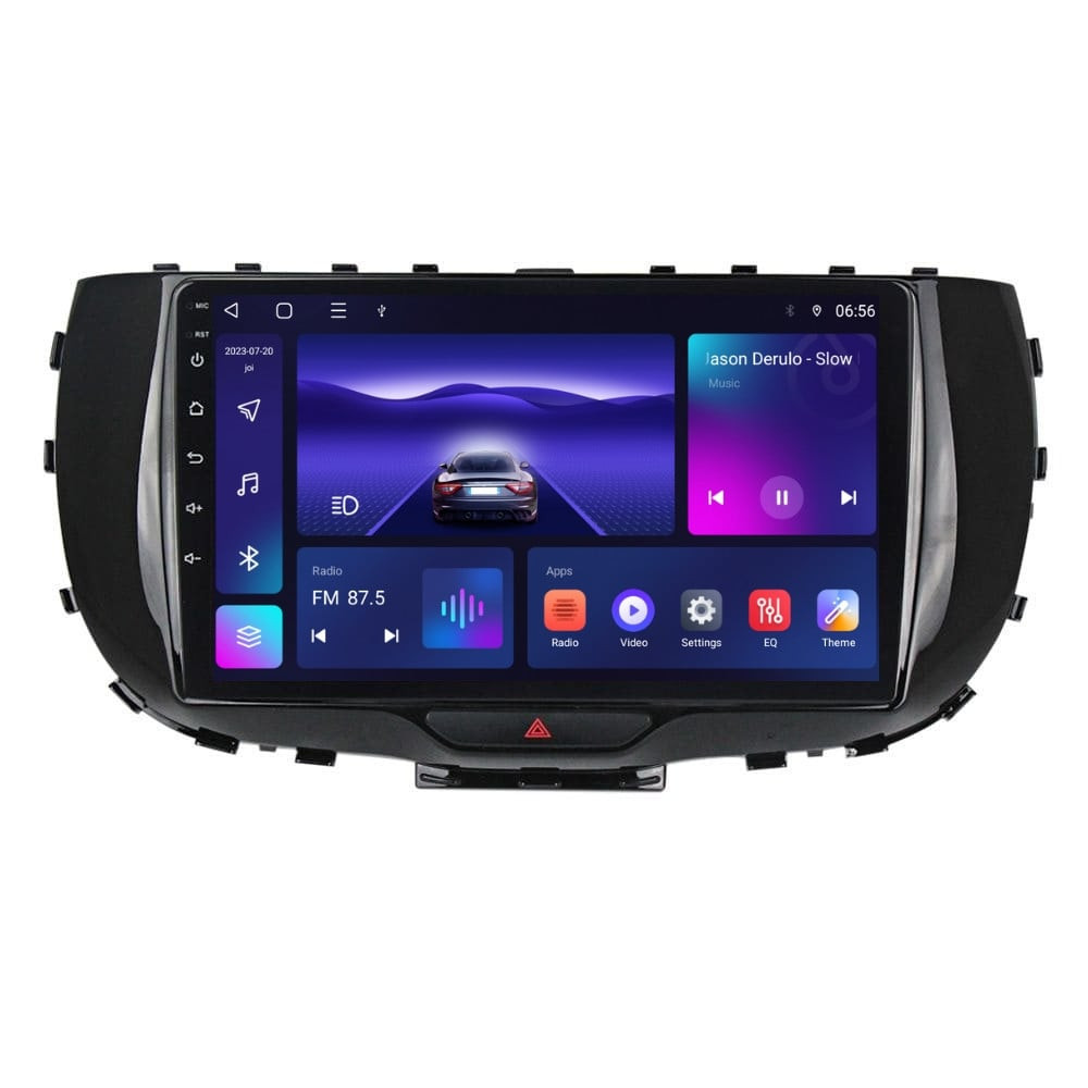 Navigatie dedicata cu Android Kia Soul dupa 2019, 4GB RAM, Radio GPS Dual Zone, Display HD IPS 9" Touchscreen, Internet Wi-Fi, Bluetooth, MirrorLink, USB