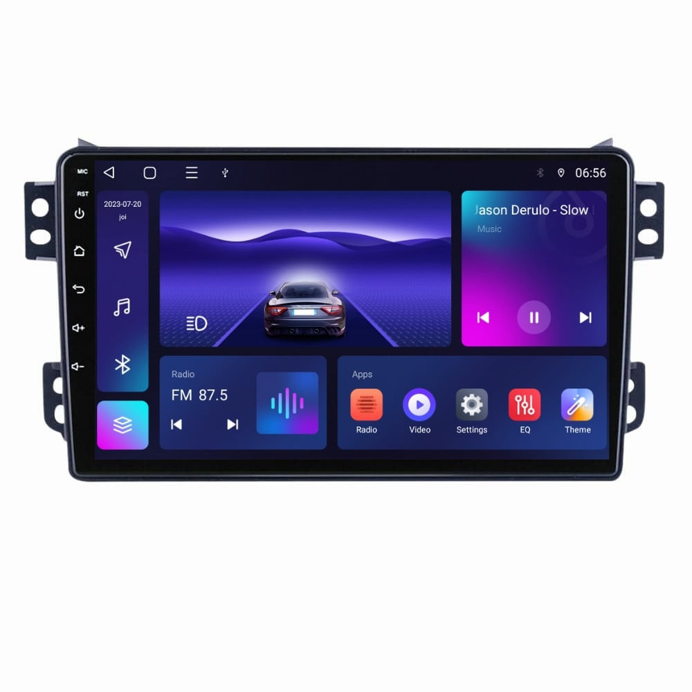 Navigatie dedicata cu Android Suzuki Splash 2008 - 2015, 4GB RAM, Radio GPS Dual Zone, Display HD IPS 9" Touchscreen, Internet Wi-Fi, Bluetooth, MirrorLink, USB