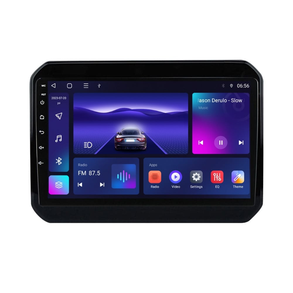 Navigatie dedicata cu Android Suzuki Ignis III dupa 2016, 4GB RAM, Radio GPS Dual Zone, Display HD IPS 9" Touchscreen, Internet Wi-Fi, Bluetooth, MirrorLink, USB