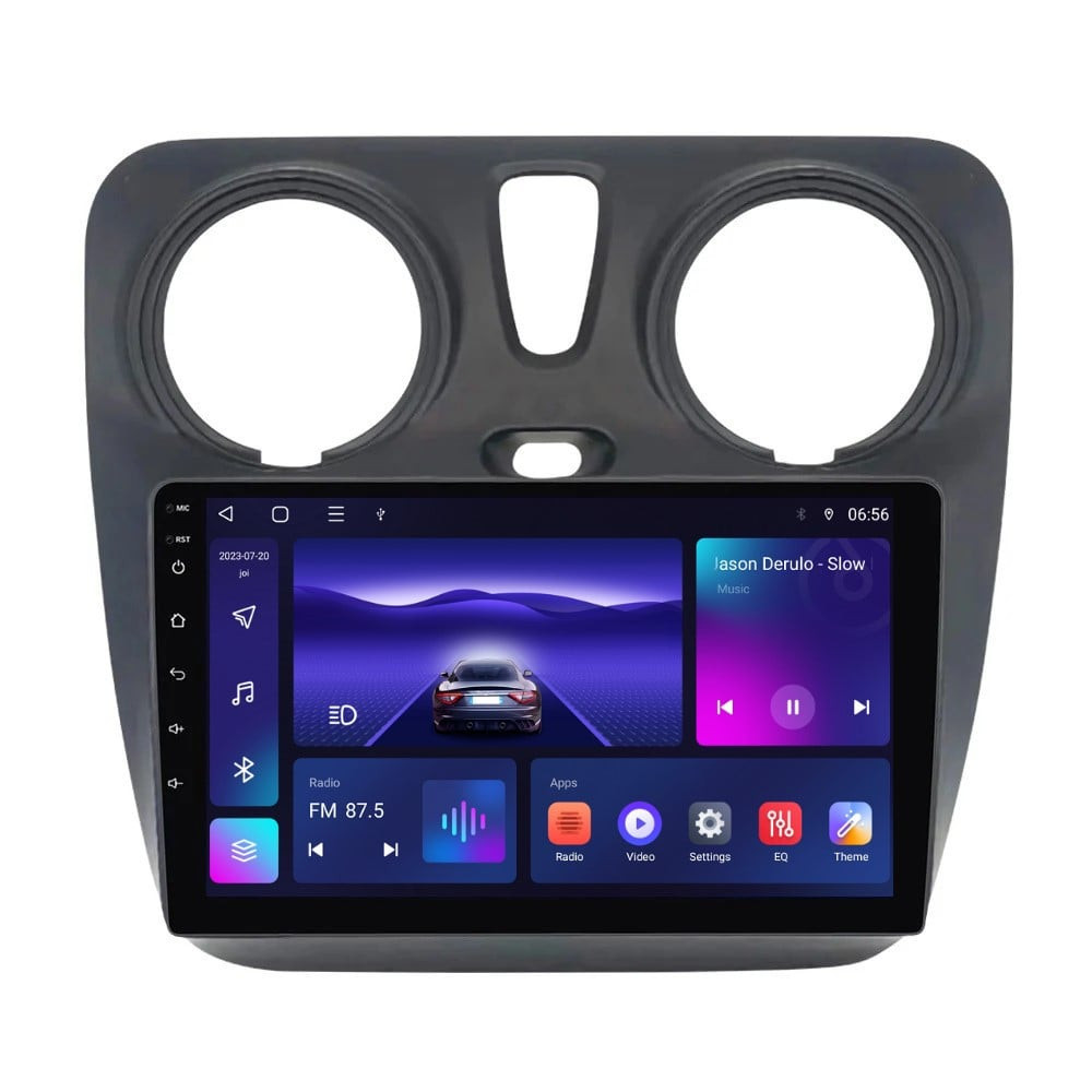 Navigatie dedicata cu Android Dacia Lodgy dupa 2012, 4GB RAM, Radio GPS Dual Zone, Display HD IPS 9" Touchscreen, Internet Wi-Fi, Bluetooth, MirrorLink, USB