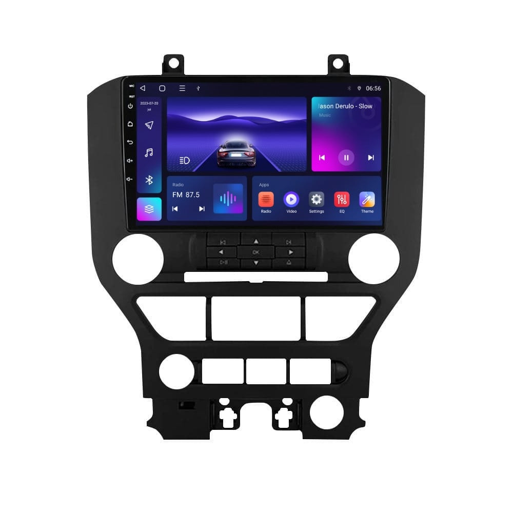 Navigatie dedicata cu Android Ford Mustang 2014 - 2021 fara navigatie originala, 4GB RAM, Radio GPS Dual Zone, Display HD IPS 9" Touchscreen, Internet Wi-Fi, Bluetooth, MirrorLink, USB