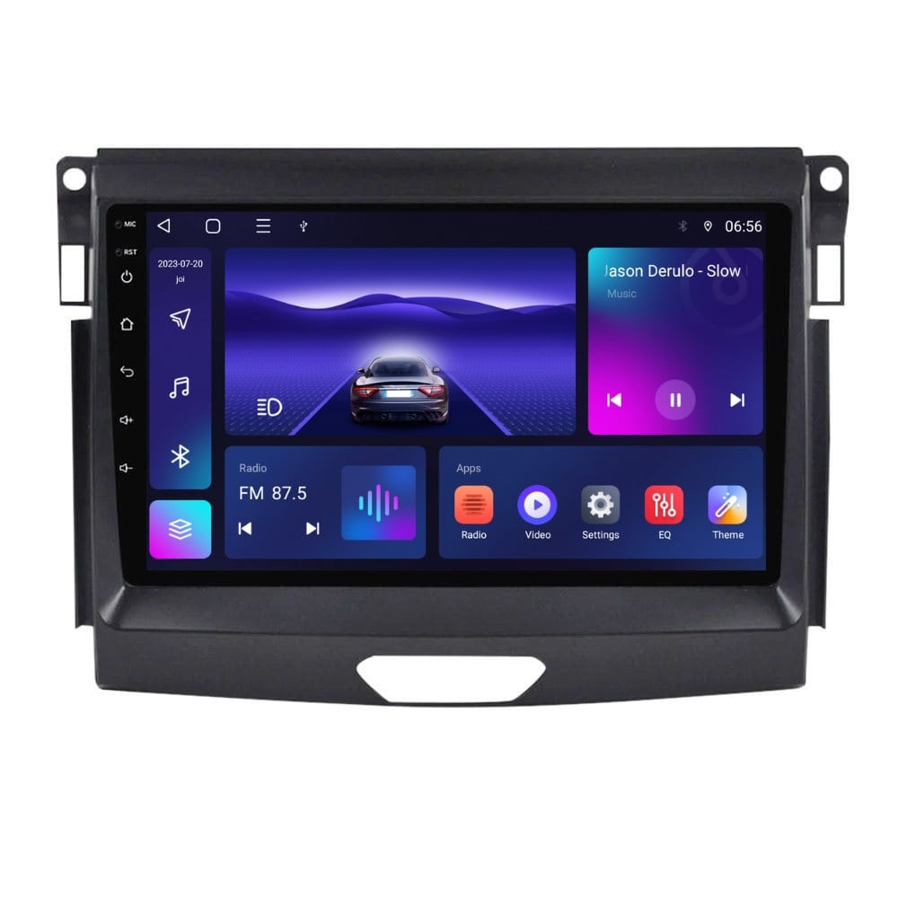 Navigatie dedicata cu Android Ford Ranger dupa 2015 fara navigatie originala, 4GB RAM, Radio GPS Dual Zone, Display HD IPS 9" Touchscreen, Internet Wi-Fi, Bluetooth, MirrorLink, USB