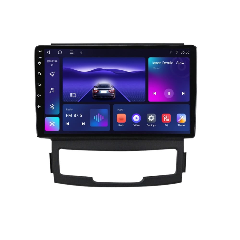 Navigatie dedicata cu Android Ssangyong Korando 2010 - 2013, 4GB RAM, Radio GPS Dual Zone, Display HD IPS 9" Touchscreen, Internet Wi-Fi, Bluetooth, MirrorLink, USB