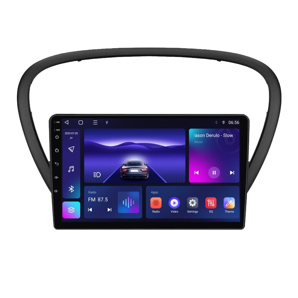 Navigatie dedicata cu Android Peugeot 607 2004 - 2011, 4GB RAM, Radio GPS Dual Zone, Display HD IPS 9" Touchscreen, Internet Wi-Fi, Bluetooth, MirrorLink, USB