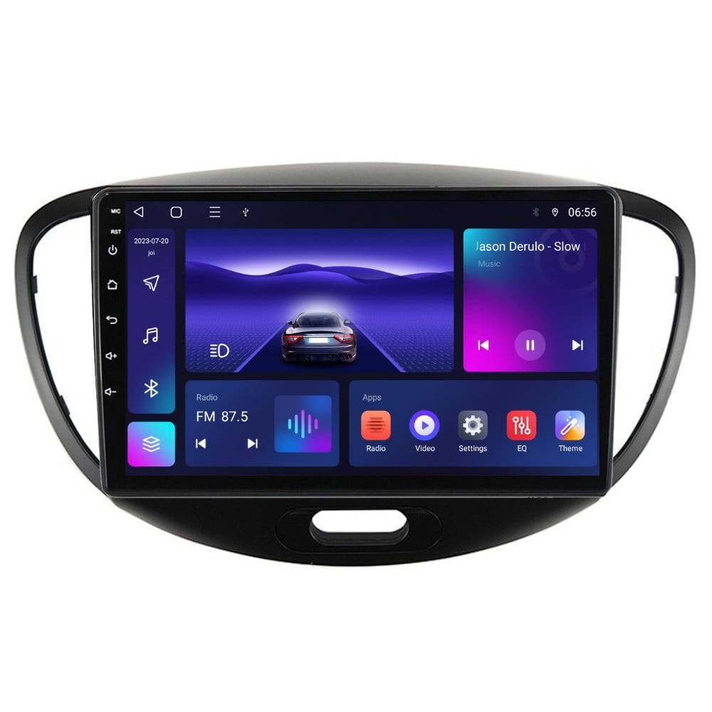 Navigatie dedicata cu Android Hyundai i10 2007 - 2013, 4GB RAM, Radio GPS Dual Zone, Display HD IPS 9" Touchscreen, Internet Wi-Fi, Bluetooth, MirrorLink, USB