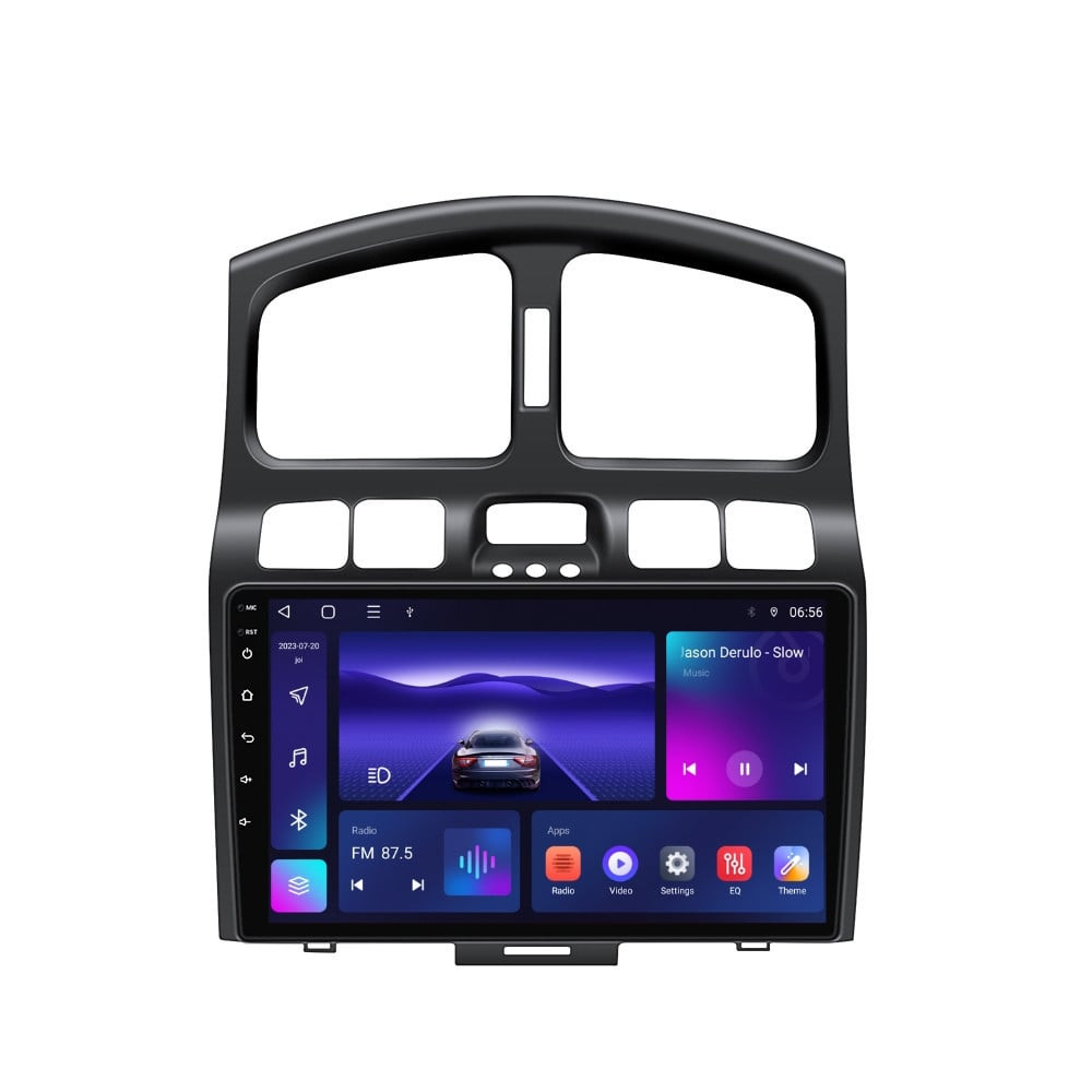 Navigatie dedicata cu Android Hyundai Santa Fe I 2000 - 2006, 4GB RAM, Radio GPS Dual Zone, Display HD IPS 9" Touchscreen, Internet Wi-Fi, Bluetooth, MirrorLink, USB