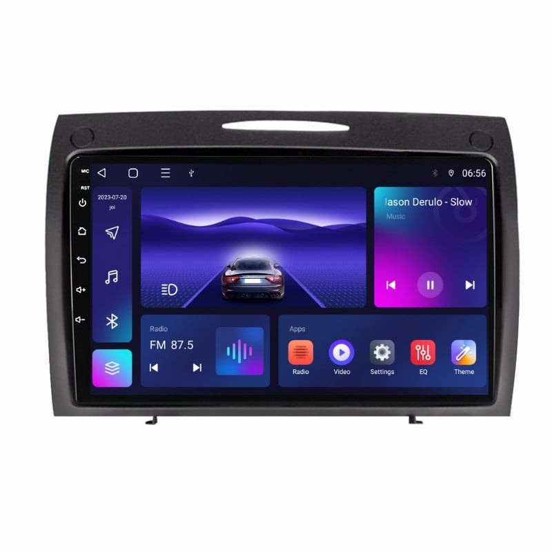 Navigatie dedicata cu Android Mercedes SLK R171 2004 - 2011, 4GB RAM, Radio GPS Dual Zone, Display HD IPS 9" Touchscreen, Internet Wi-Fi, Bluetooth, MirrorLink, USB