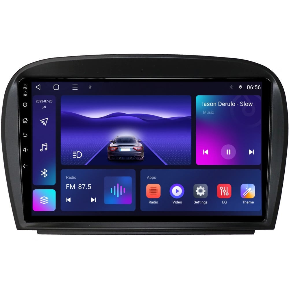 Navigatie dedicata cu Android Mercedes SL R230 2001 - 2012, 4GB RAM, Radio GPS Dual Zone, Display HD IPS 9" Touchscreen, Internet Wi-Fi, Bluetooth, MirrorLink, USB