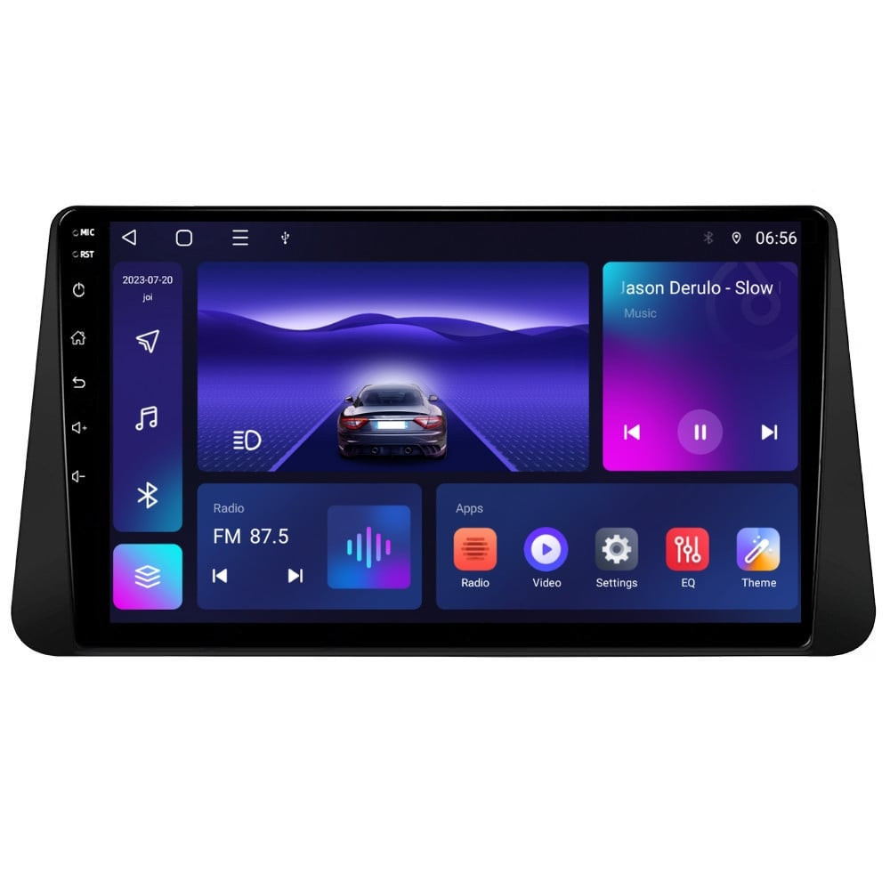 Navigatie dedicata cu Android Nissan Micra V dupa 2017, 4GB RAM, Radio GPS Dual Zone, Display HD IPS 9" Touchscreen, Internet Wi-Fi, Bluetooth, MirrorLink, USB