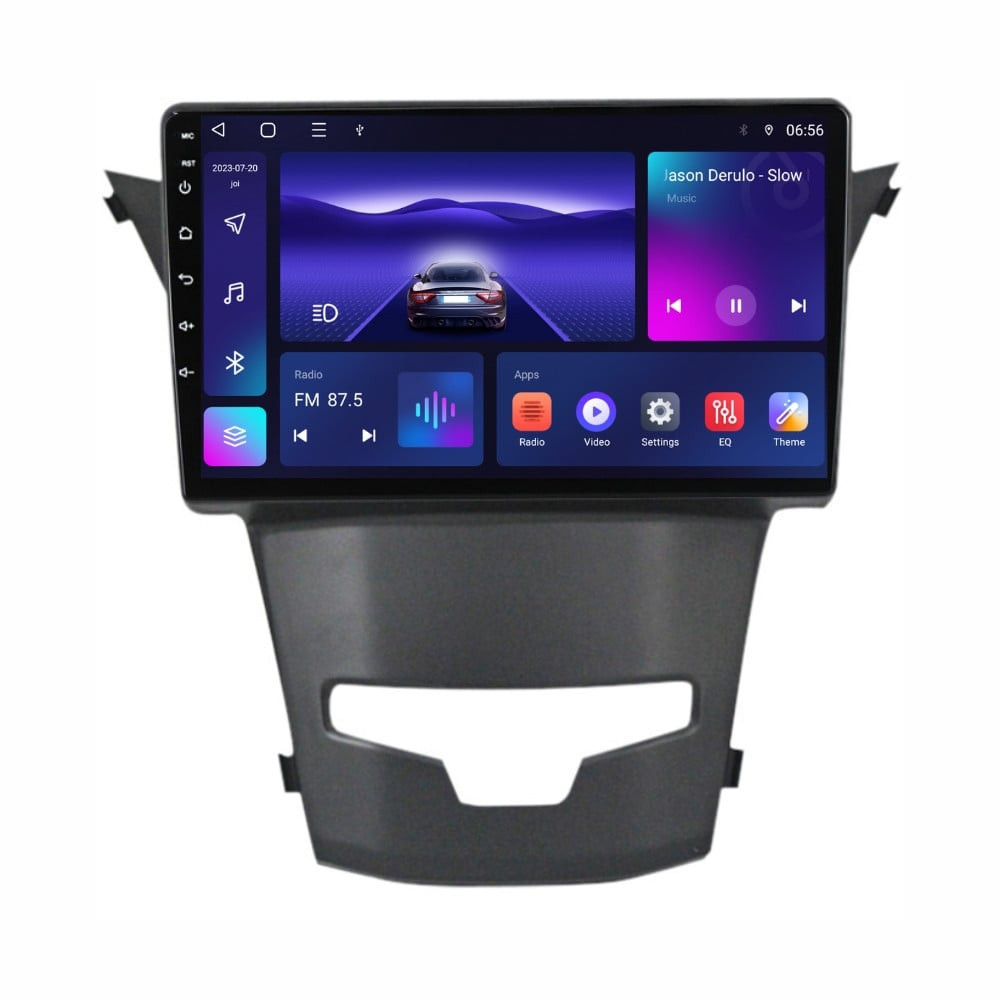 Navigatie dedicata cu Android Ssangyong Korando 2013 - 2019, 4GB RAM, Radio GPS Dual Zone, Display HD IPS 9" Touchscreen, Internet Wi-Fi, Bluetooth, MirrorLink, USB