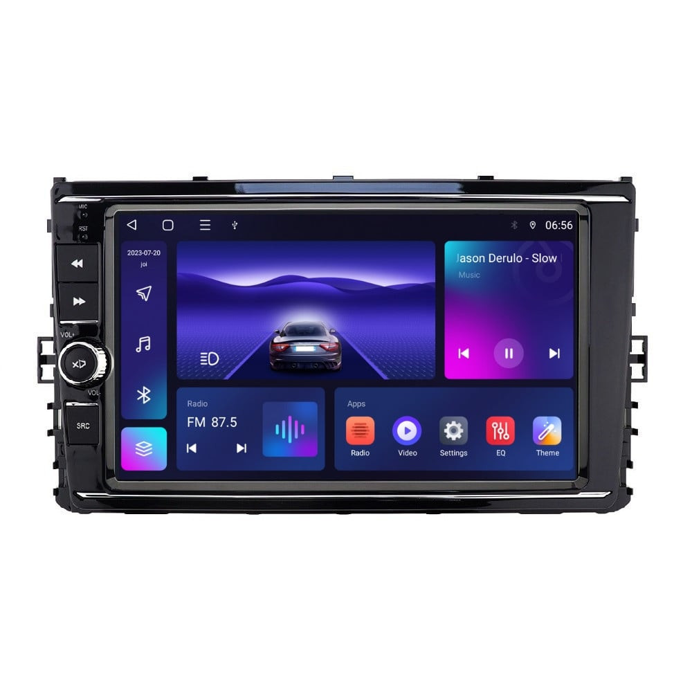Navigatie dedicata cu Android VW T-Cross dupa 2018, 4GB RAM, Radio GPS Dual Zone, Display HD IPS 9'' Touchscreen, Internet Wi-Fi, Bluetooth, MirrorLink, USB
