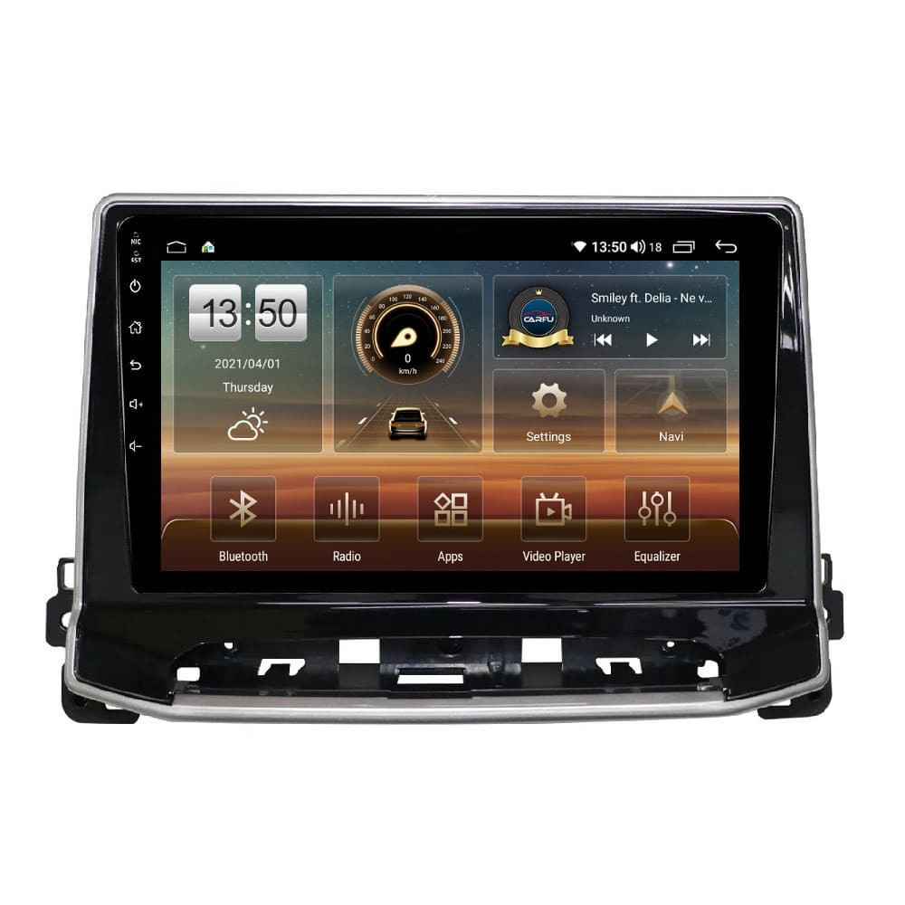 Navigatie dedicata cu Android Jeep Compass II dupa 2021, 4GB RAM, Radio GPS Dual Zone, Display HD QLED 10" Touchscreen, Internet Wi-Fi si slot SIM 4G, Bluetooth, MirrorLink, USB