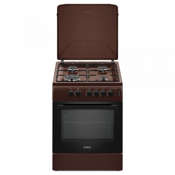 Oferte la Aragaz SM664MPGS Plita + Cuptor 4 Arzatoare 1 Arzator WOK Duze GPL Maro
