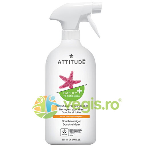 Solutie de Curatat Zona de Dus cu Coaja de Citrice 800ml