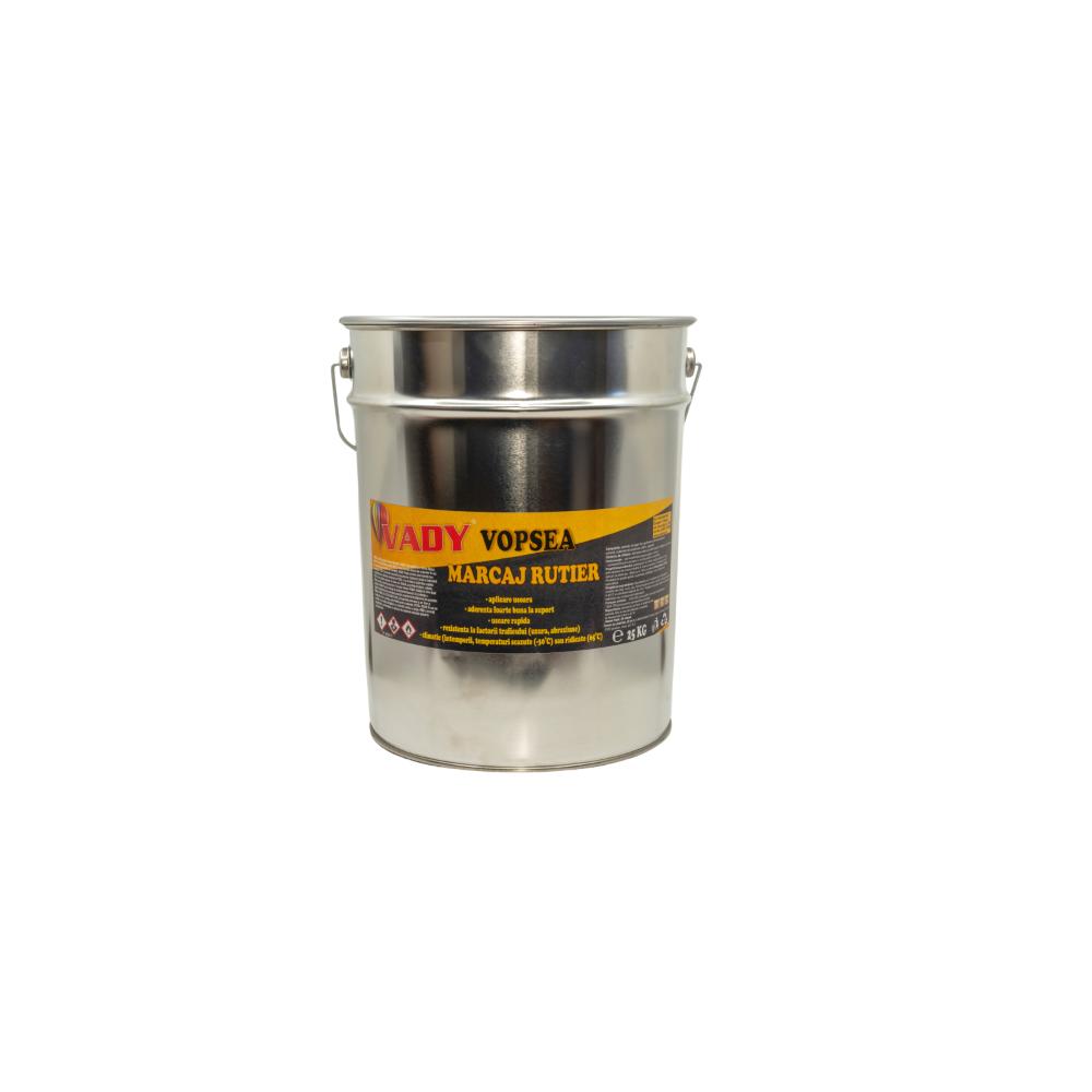 Vopsea acrilica in solventi organici pentru marcaj rutier Vady, albastru, 25 kg